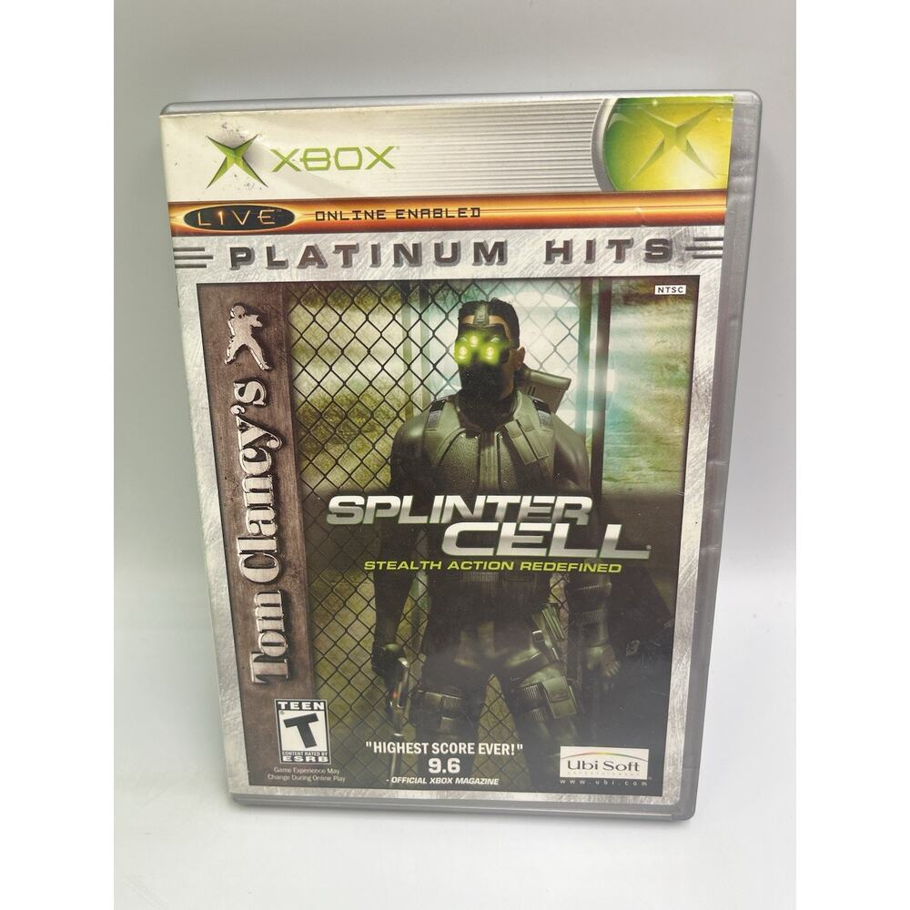 Splinter Cell (Original Xbox, 2002) - Complete CIB w/ Manual - Tested!